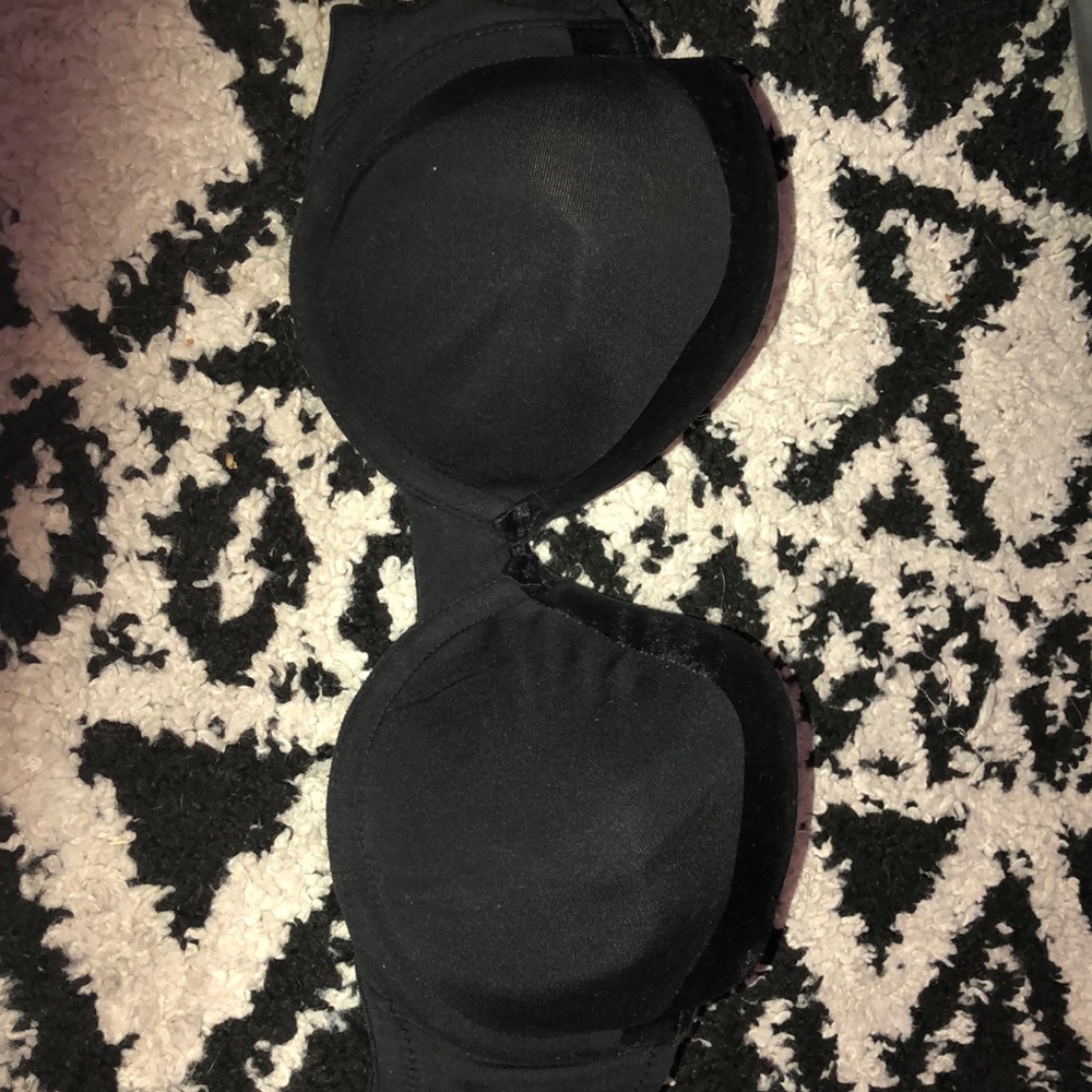 Lightly lined black bra